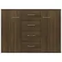 Credenza Rovere Marrone 88x30x65 cm in Legno Multistrato