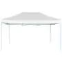 Gazebo Professionale Pieghevole 3x4m Acciaio Bianco