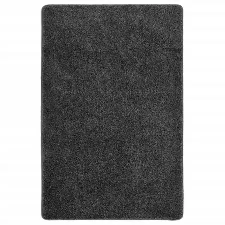 Tappeto Shaggy Grigio Scuro 200x290 cm Antiscivolo