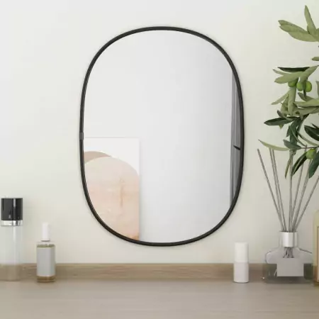 Specchio da Parete Nero 40x30 cm