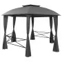 Gazebo Padiglione da Giardino con Tende Esagonale 360x265 cm