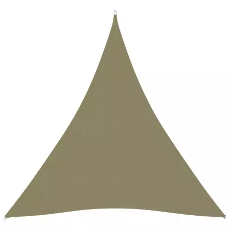 Parasole a Vela Oxford Triangolare 4x5x5 m Beige