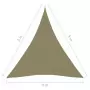 Parasole a Vela Oxford Triangolare 4x5x5 m Beige