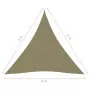 Parasole a Vela in Tessuto Oxford Triangolare 6x6x6 m Beige