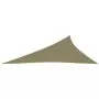 Parasole a Vela Oxford Triangolare 4x5x6,4 m Beige