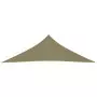 Parasole a Vela Oxford Triangolare 5x5x6 m Beige