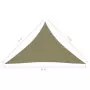 Parasole a Vela Oxford Triangolare 5x5x6 m Beige