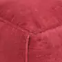 Pouf in Velluto di Cotone 40x40x40 cm Rosso