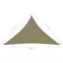 Parasole a Vela Oxford Triangolare 4x4x5,8 m Beige