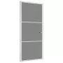 Porta Interna 93x201,5 cm Bianca in Vetro ESG e Alluminio