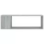 Mobile TV Grigio Sonoma 100x24x32 cm in Legno Multistrato