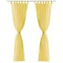 2 Pz Tende in Voile 140x175 cm Giallo