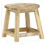 287445  Hand-painted Stool 38x38x35 cm Solid Mango Wood