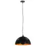 Lampadari 2 pz Nero e Oro Semi-Sferici 40 cm E27