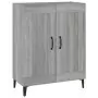 Credenza Grigio Sonoma 69,5x34x90 cm in Legno Multistrato