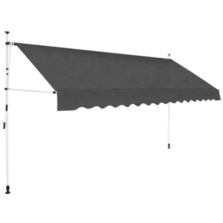 Tenda da Sole Retrattile Manuale 400 cm Antracite