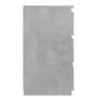 Comodini 2 pz Grigio Cemento 40x35x62,5 cm in Truciolato