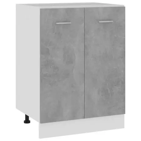 Armadio Inferiore Grigio Cemento 60x46x81,5 cm in Truciolato