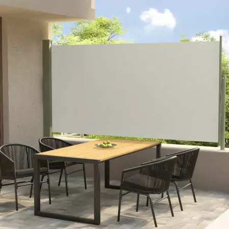 Tenda Laterale Retrattile per Patio 160x300 cm Crema