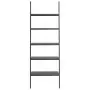 Scaffale Pendente a 5 Livelli Nero 64x34x185,5 cm