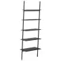 Scaffale Pendente a 5 Livelli Nero 64x34x185,5 cm