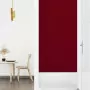 Pannelli Murali 12 pz Rosso Vino 90x15 cm Velluto 1,62 m²