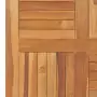 Piano del Tavolo Legno Massello di Teak Quadrato 80x80x2,5 cm