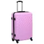 Set Valigie Trolley a Custodia Rigida 2 pz Rosa in ABS