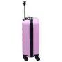 Set Valigie Trolley a Custodia Rigida 2 pz Rosa in ABS