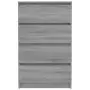 Credenza Grigio Sonoma 60x35x98,5 cm in Legno Multistrato