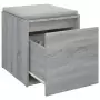 Cassetto Contenitore Grigio Sonoma 40,5x40x40 cm in Multistrato