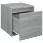 Cassetto Contenitore Grigio Sonoma 40,5x40x40 cm in Multistrato