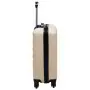 Set Valigie Trolley a Custodia Rigida 2 pz Oro in ABS