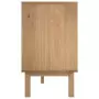 Credenza Marrone e Grigia 113,5x43x73 cm Legno Massello di Pino