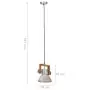 Lampada a Sospensione Industriale 25 W Argento Rotonda 19cm E27