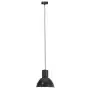 Lampada a Sospensione 25 W Nera Rotonda 28,5 cm E27