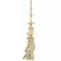 Albero per Gatti con Tiragraffi in Sisal 230-250 cm Beige