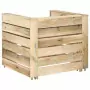 Set Divani da Giardino su Pallet 2 pz Legno di Pino Impregnato