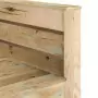 Set Divani da Giardino su Pallet 2 pz Legno di Pino Impregnato