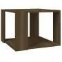 Tavolino Salotto Rovere Marrone 40x40x30cm Legno Ingegnerizzato