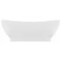 Lavandino con Troppopieno Ovale Bianco Opaco 58,5x39cm Ceramica
