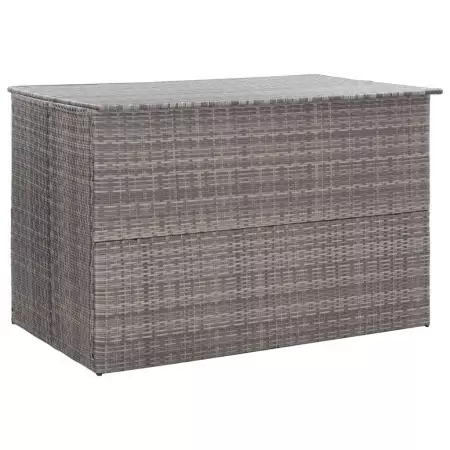 Baule da Giardino Grigio 150x100x100 cm in Polyrattan