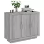 Credenza Grigio Sonoma 92x35x75 cm in Legno Multistrato