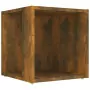 Tavolino da Salotto Rovere Fumo 33x33x34,5 cm Legno Multistrato