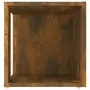 Tavolino da Salotto Rovere Fumo 33x33x34,5 cm Legno Multistrato