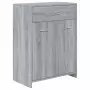 Set Mobili da Bagno 4 pz Grigio Sonoma in Legno Multistrato