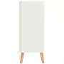 Credenza Bianco Lucido 60x30x72 cm in Truciolato