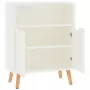 Credenza Bianco Lucido 60x30x72 cm in Truciolato