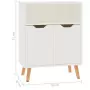 Credenza Bianco Lucido 60x30x72 cm in Truciolato