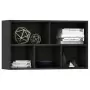 Libreria/Credenza Nera 50x25x80 cm in Truciolato